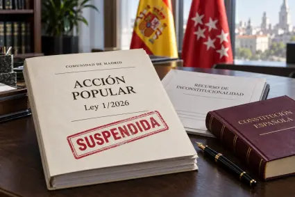 El Constitucional admite el recurso contra la acción popular de Madrid y la ley queda suspendida